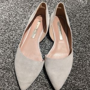 Cream dressy flats